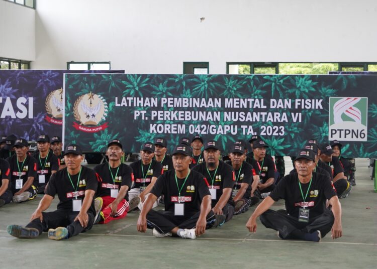 Korem 042/Gapu Gelar Pelatihan Pembinaan Mental dan Disiplin Bagi Karyawan PTPN VI Jambi