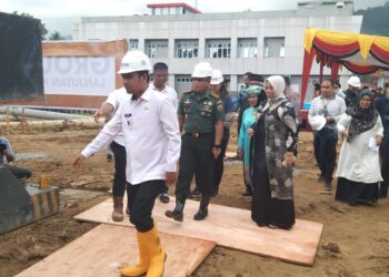 Dandim 0309/Solok Hadiri Peresmian Groundbreaking Lanjutan Pembangunan RSUD Kota Solok