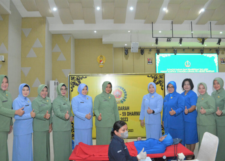 Ketua Persit KCK Daerah I/BB : Setetes Darah Bisa Selamatkan Nyawa Orang