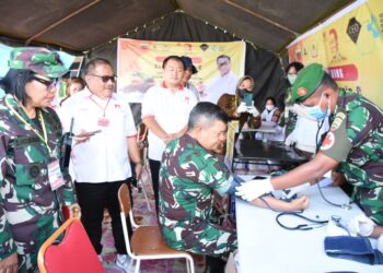 Pangdam I/BB Menghadiri Launching Suntik Vitamin – C Indonesia Sehat, Indonesia Kuat