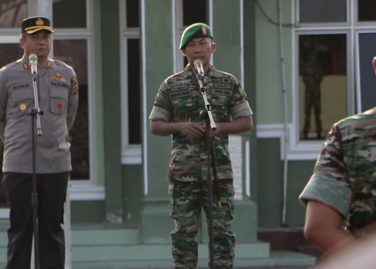 Perkuat Sinergi TNI-Polri, Kodim 0104/Atim dan Polres Langsa Apel Bersama