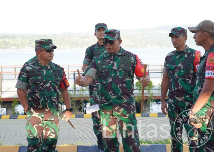 Pangdam I/BB Didampingi Danrem 023/KS Cek dan Pastikan Penempatan Pasukan Perhelatan F1H20