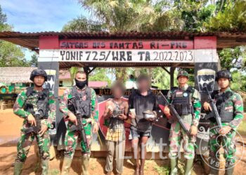 Satgas Pamtas RI-PNG Yonif 725/Woroagi Kembali Gagalkan Peredaran Narkoba Jenis Ganja Di Perbatasan Papua