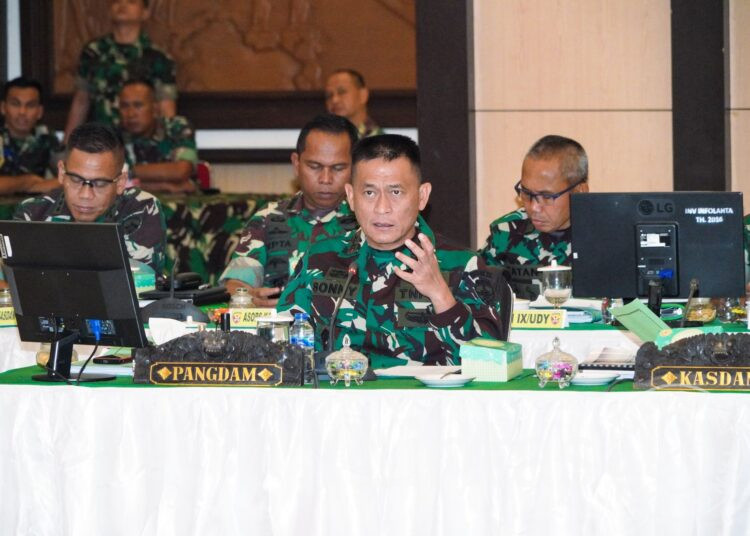 Pimpin Rapim Kodam IX/Udayana, Pangdam Tegaskan Siap Dukung Pembangunan Nasional