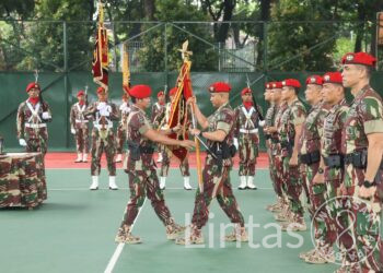Letkol Inf Charles Aling Resmi Menjabat sebagai Dansat 81 Kopassus Dinobatkan sebagai Komandan Termuda di TNI AD