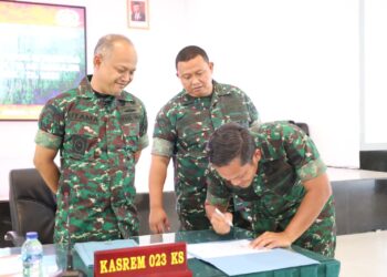 Korem 023/KS Penandatanganan Pakta Integritas Penerimaan Calon Prajurit