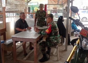 Babinsa Jalin Silaturahmi Dengan Warga Binaan