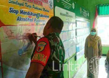 Wujud Sinergitas Babinsa Koramil 0811/19 Montong Tuban Sukseskan Pertemuan Lintas Sektoral