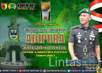 Pacitan Raih Adipura, Danrem 081/DSJ Beri Ucapan Selamat dan Rasa Bangganya