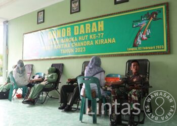 Persit KCK Cab.XXI Dim 0104 Gelar Donor Darah