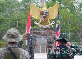 Wadan Kolakops Rem 121/ABW Pimpin Upacara Pembukaan Patroli Terkoordinasi TNI – TDM Seri 1 Tahun 2023