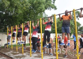 Ukur Kemampuan Fisik Prajurit, Yonmarhanlan V Laksanakan Samapta Periodik