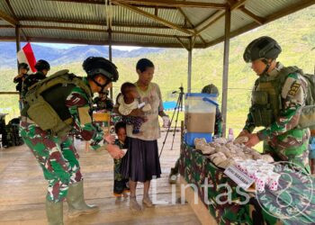 Kostrad Peduli Gizi! Dalam Rangka HUT Ke-62 Kostrad, Satgas YR 321/GT Adakan Penanganan Stunting di Papua Pegunungan