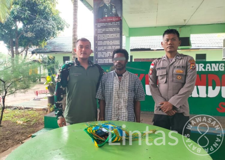 Sinergitas Sargas Pamtas RI-PNG Yonif 132/BS Dan Bea Cukai Wilker Skouw Berhasil Menyingkap Upaya Transaksi Munisi Tajam Oleh Warga Negara Papua Nugin