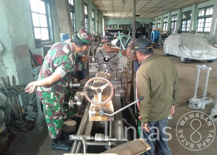 Tingkatkan Kemampuan SDM, Kodam III/Siliwangi Gelar Pelatihan Operasional Mesin Bubut