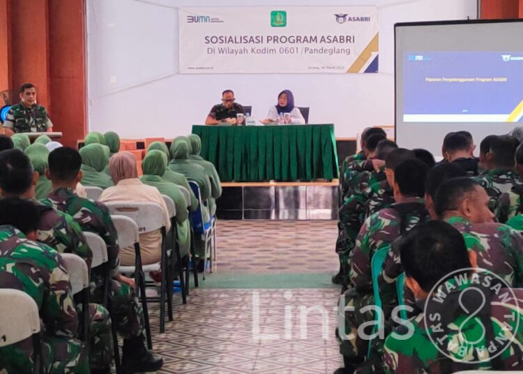Anggota Kodim 0601/Pandeglang Terima Sosialisasi ASABRI