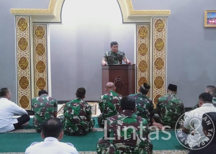 Danrem 064/MY Berikan Kultum Usai Shalat Dzuhur