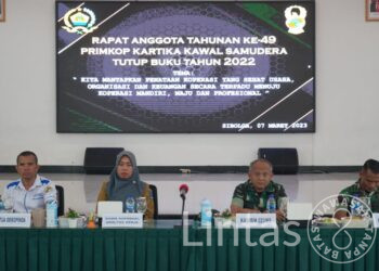 Korem 023/KS Rapat Anggota Tahunan Primkop Kartika Kawal Samudera Tutup Buku Tahun 2022