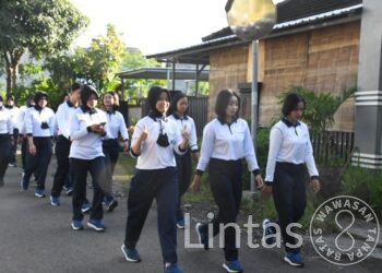 Lanal Yogyakarta Selenggarakan Olahraga Bersama Sambut Hari Kartini