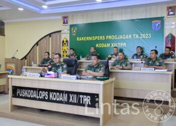 Aspers Kasdam XII/Tpr Pimpin Rakernis Bidang Personel TA 2023