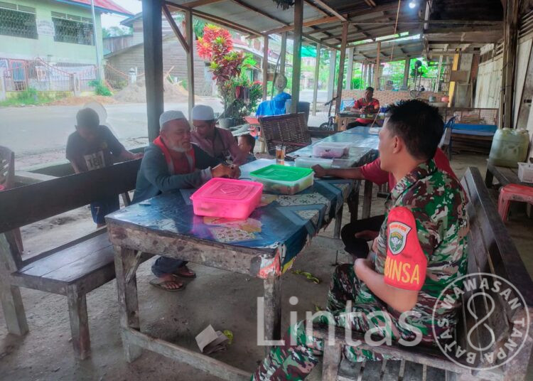 Komsos Sambil Ngopi Adalah Salah Satu Senjata Bagi Serma Bobi Jaya Dilga Menjadi Babinsa