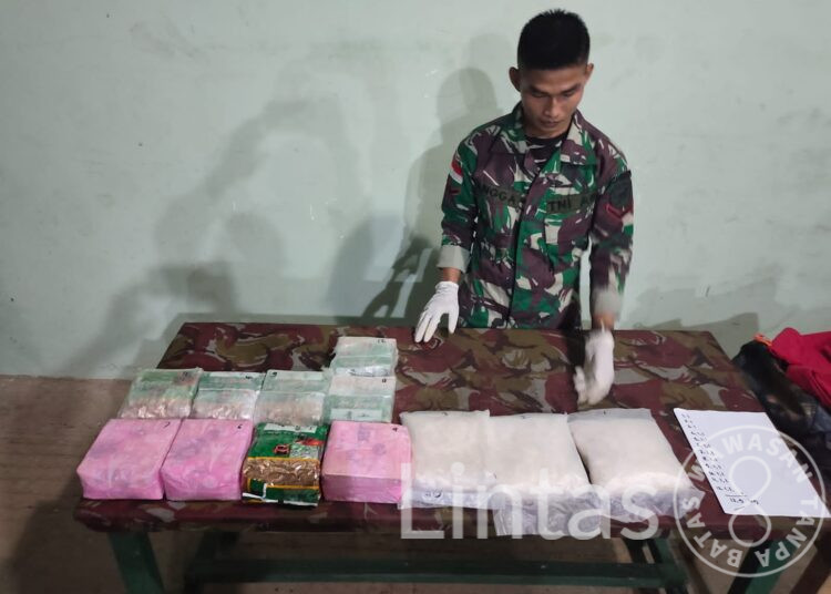 Perang terhadap narkoba, Kodam XII /TPR kembali gagalkan 12,9 Kg Sabu.