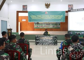 Pabung Kodim 0309/Solok Buka Latihan Teknis Teritorial (Latnister) Tahun 2023.