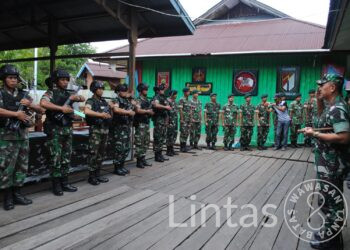 Hadapi Perkembangan Situasi, Danrem 174 Merauke Brigjen TNI Agus Widodo Cek Kesiapan Satgas Yonif 600 di Asmat