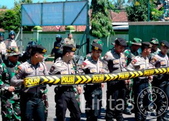 Wujudkan Sinergitas , Ratusan Prajurit TNI/POLRI & PEMDA Ikuti Latihan Taktis Integrasi di Kodim 0613/Ciamis