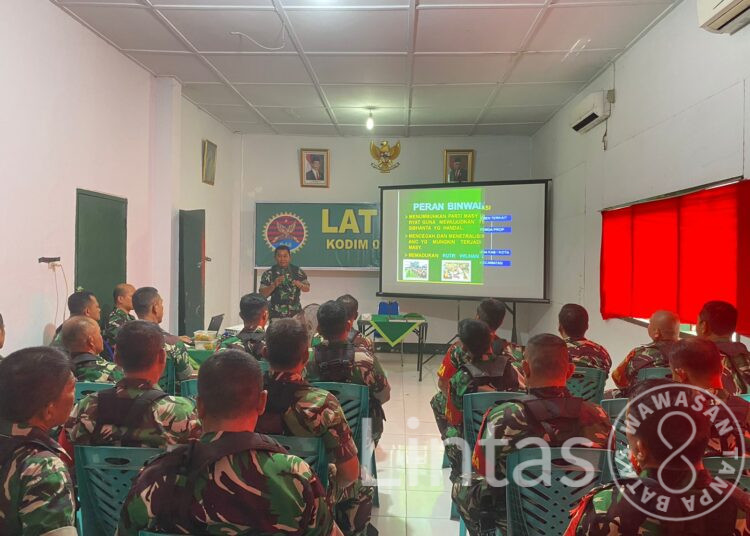 Babinsa Koramil 418-08/Sako dan anggota Babinsa kodim 0418 Palembang Mengikuti Pembekalan Latister di Makodim 0418/Palembang