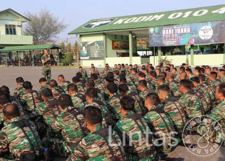 Jam Komandan, Begini Arahan Dandim 0104/Aceh Timur Kepada Anggota