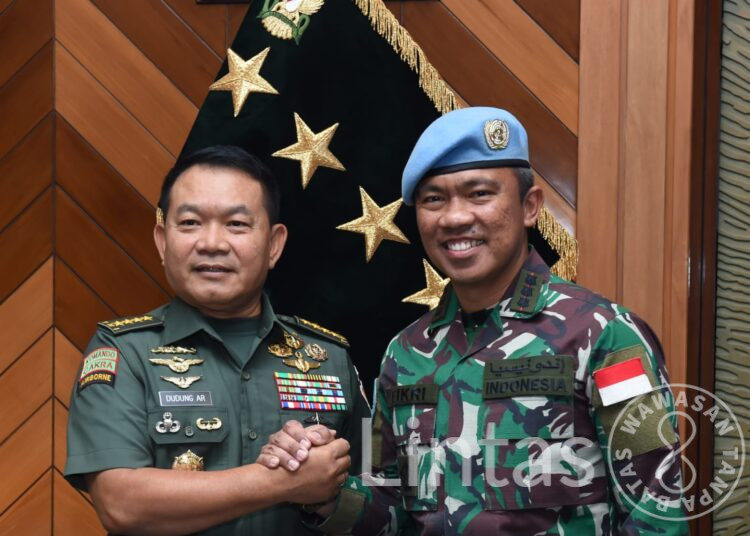 Kasad Terima Delegasi Kontigen Garuda Unifil Tahun 2022