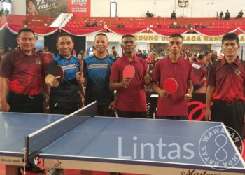 Kejuaraan Tenis Meja Piala Kasad,Tim Kodam I/BB Raih Kemenangan Perdana