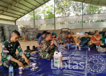 Yonif Raider 300/Bjw Sosialisasikan Manfaat Bios 44 Kepada Asosiasi Petani Penggiat Porang Nusantara (P3N) Wilayah Cianjur