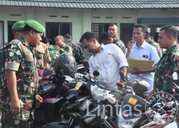 Periksa Ratusan Motor Anggotanya, Kasrem 081/DSJ : Ini Rutin Untuk Antisipasi Keamanan
