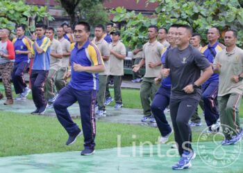 Jaga Sinergitas Dengan Semua Lintas Sektoral Kodim 0309/Solok Gelar Olahraga Bersama