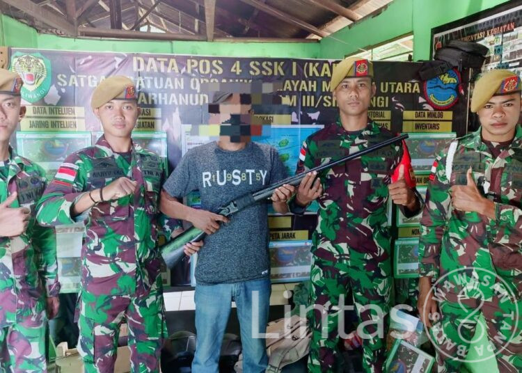 Kini Sudah 61 Pucuk Senjata Api Diserahkan Warga Pada Satgas Pamrahwan Yonarhanud 3/YBY