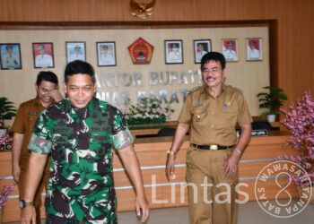 Jalin Silaturahmi Danrem 023/KS kunjungi Pemkab Nias dan Nias Barat