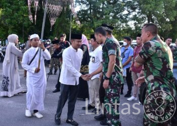 Dandim 1016/Plk Hadiri Peresmian Pasar Wadai Ramadhan 1444 H Bersama Walikota Palangka Raya