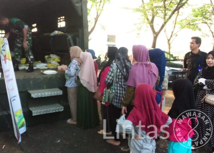 Stabilkan Harga beras di Awal Romadhan, Kodim 0613/Ciamis & Bulog Kembali Sediakan Beras Murah Untuk Warga