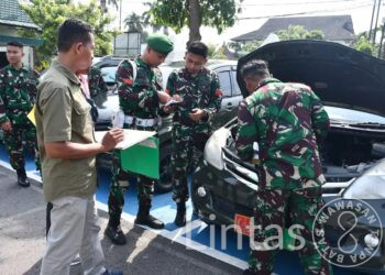 Korem 081/DSJ Lakukan Pemeriksaan Terhadap Kendaraan Dinas