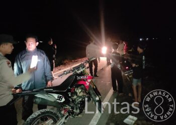 Cegah Terjadinya Balapan Liar, Babinsa Dan Bhabinkamtibmas Selakau Laksanakan Patroli