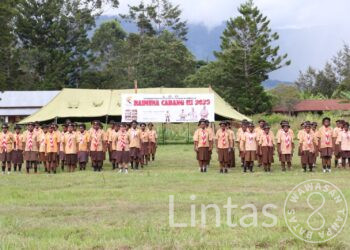 Kodim 1702/JWY Dukung Raimuna Cabang III Pelajar se-Jayawijaya Papua Pegunungan