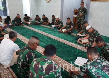 Prajurit Korem 023/KS Laksanakan Tadarus Al Quran Bulan Suci Ramadhan