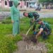 Dandim 0104/Atim dan Ketua Persit KCK Cabang XXI Sempatkan Diri Tanam Pohon Buah di Taman Makam Syiah Kuala Banda Aceh