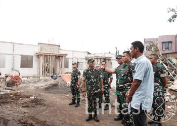 Pangdam III/Siliwangi Cek Pembangunan Makodim Cianjur Yang Lebur Diguncang Gempa