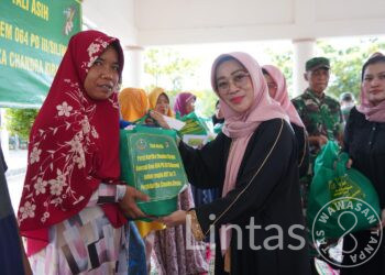 Sambut HUT Persit Ke 77, Persit KCK Koorcab Rem 064 Gelar Do’a Bersama Dan Pemberian Tali Asih