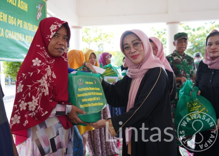 Sambut HUT Persit Ke 77, Persit KCK Koorcab Rem 064 Gelar Do’a Bersama Dan Pemberian Tali Asih