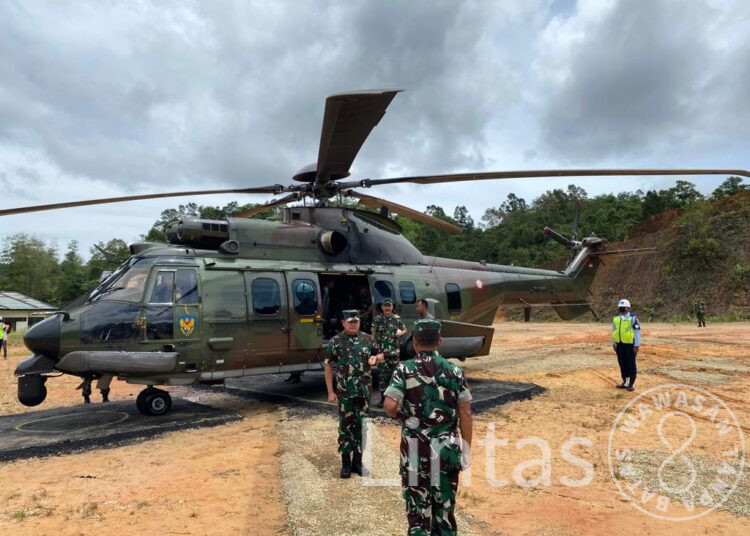 Satgas Pamtas RI-Mly Yonif 645/Gardatama Yudha Terima Kunjungan Kerja Panglima TNI