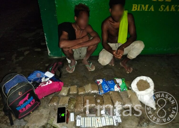 Korem 172/PWY Kembali Gagalkan Upaya Penyelundupan 2 Kg Ganja Di Wilayah Perbatasan RI-PNG